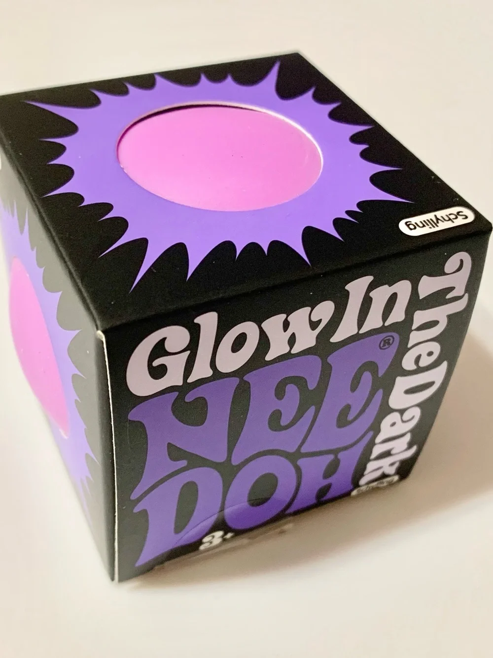 NEEDOH Glow in the Dark Groovy Glowing Glob Squishy Toy Nee Doh NEW PURPLE